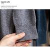 Men's High Neck Solid Wool Sweater, Autumn/Winter, Long Sleeve, Warm Base Layer Knitwear for Middle-Aged Men