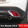 Для Mazda CX-5 CX 5 2012 2013 2014 2015 Хром Автомобиль Задний Бампер Противотуманная Фара Лампа Крышка Отделка Задний Противотуманный Фонарь Окантовка Отделка Аксессуары