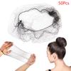 50Pcs Hair Net Black Elastic Bundle Hair Invisible Hairnet Mesh Bun Hair Net