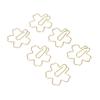 100Pcs Fancy Paperclips  Style  Metal Box Packed Gold Color Cute Paper Clips for Office
