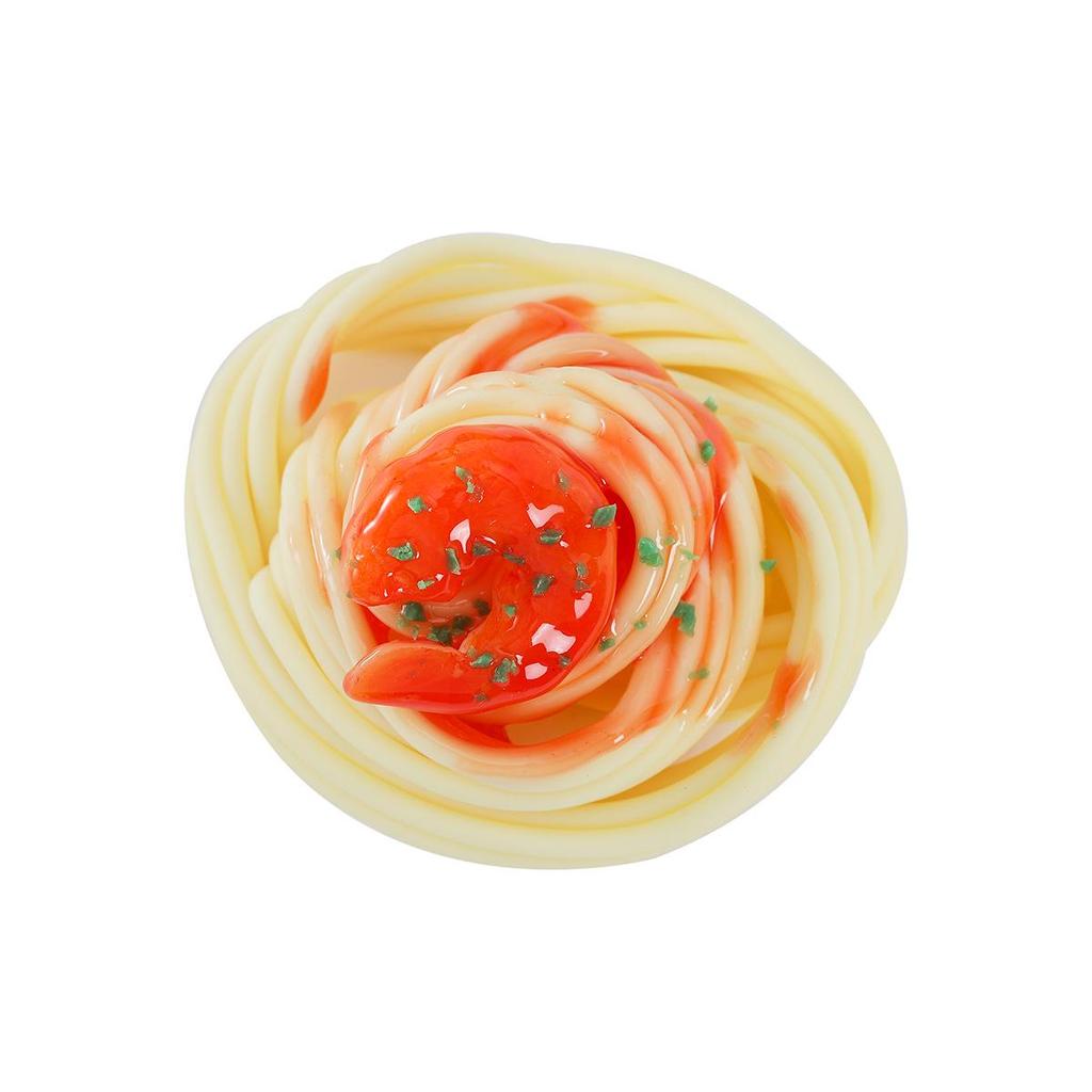 Модель спагетти с креветками и соусом для демонстрации западной еды и реквизит для кино