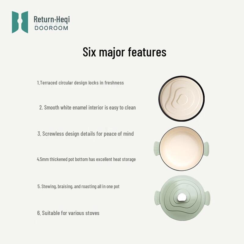 Premium Enamel Cast Iron Stew Pot