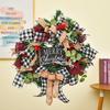 Port Love Christmas Rattan Vine Door Wreath Decoration Prop