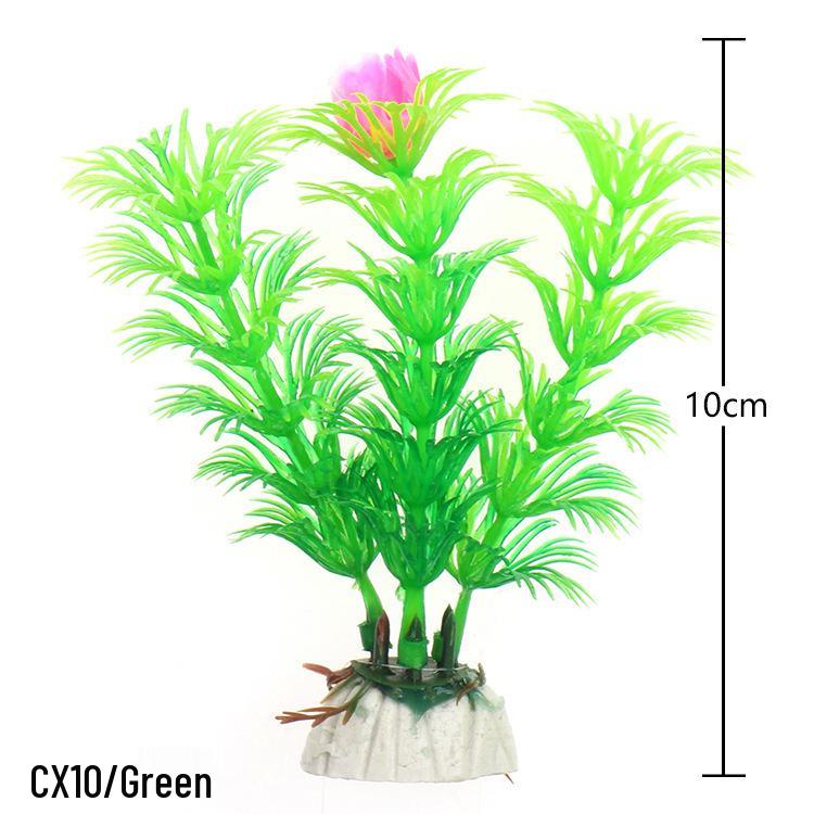 Fish Tank Decor: Artificial Aquatic Plants & Reptile Leaves