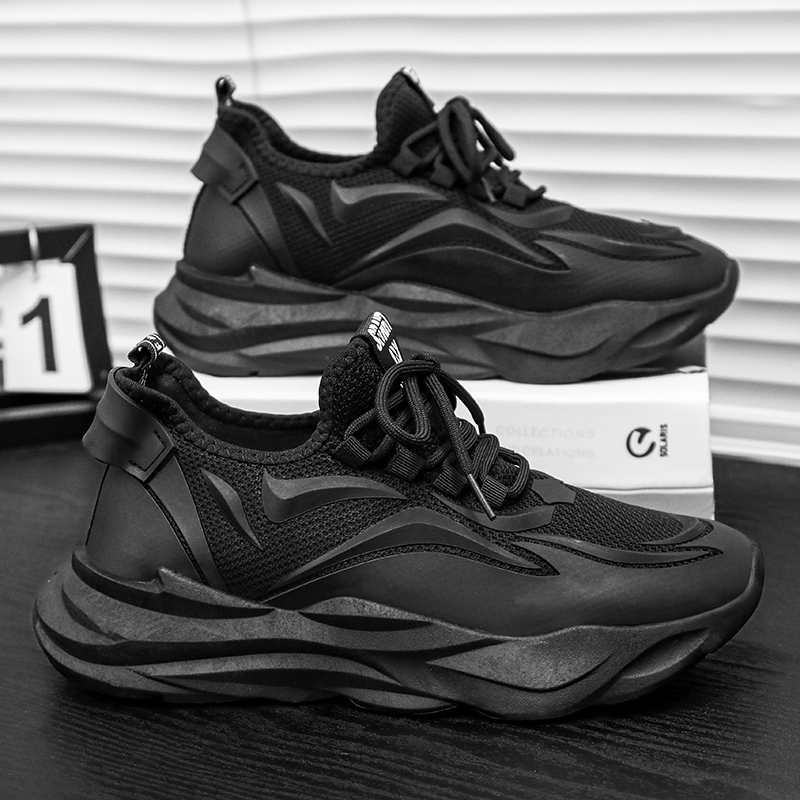 Thick Heel Thick Bottom New Sneakers Woven Fitness Boot For Women's Gym Shoes Luxury Designer Women Sport Street Foot-wear