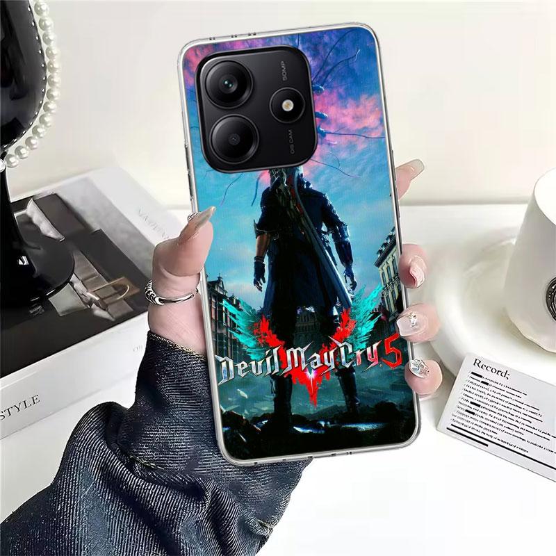 Игровой D-Devil May Cry 5 Мягкий чехол для телефона для Xiaomi Redmi Note 15 14 14S 13 12 Pro Plus 12S 11 11S 11E 10 10S 11T 5G Fundas Coque
