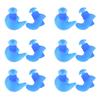 6 Pairs Silicone Swimming Diving Spiral Ear Plugs Professional Adult Dust Proof Earplugs(Blue )