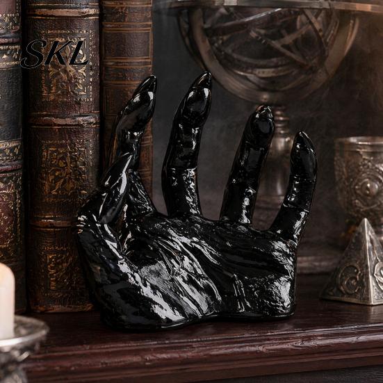 Halloween Wall Decoration Decoration, Mounted Creepy Hands, Spooky Claw Ornament, Gothic Resin Claws Prop for Haunted House Party, Dark Entryway