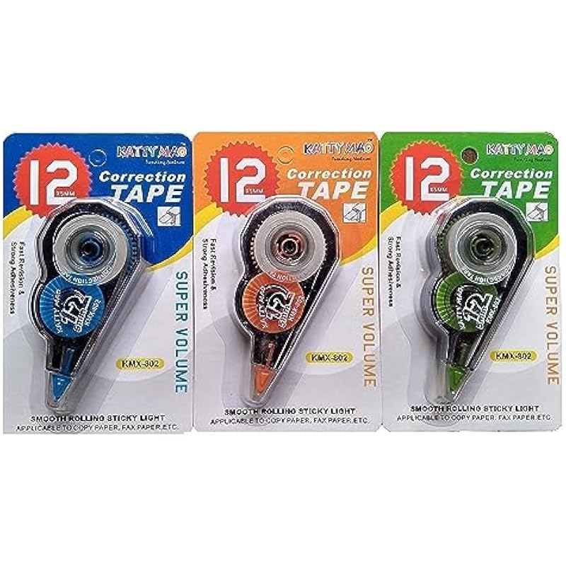 Eclet Correction Tape - Pack Of 2 Pcs Correction Tape 18 Meter X 5 Mm, For Journal, Correction Pen, Whitener For Correct