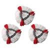 3Pcs Mop Replacement Pads Press Inline Soft Thickened Good Water Absorption Fiber Triangle Mop Replacement Heads for Home