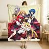 Плед High School DXD Мягкий и приятный для кожи Для дивана Кровати Дневного сна Покрывало Одеяло на все сезоны