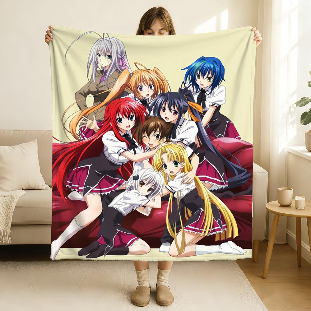 Плед High School DXD Мягкий и приятный для кожи Для дивана Кровати Дневного сна Покрывало Одеяло на все сезоны