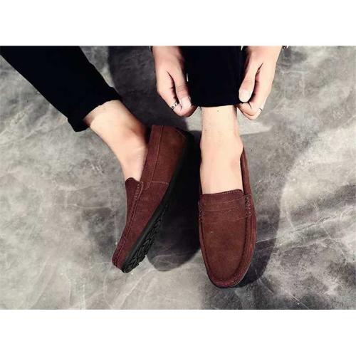 Модные Новые Мужские Слипоны Красного Цвета С Острым Носком Экспортного Качества Удобные Большого Размера Повседневные Туфли на Плоской Подошве