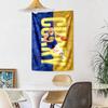 Golden State Warriors Player Handwoven Tapestry Retro Boho Made for Reading Corner Dorm Wall Living Room Year-Round Hand Painted Style