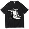Reneé Rapp BITE ME Футболки Одежда Унисекс Футболки с Принтом Винтажные Футболки Рок-Группы Короткий Рукав Модные С Круглым Вырезом Летняя Уличная Одежда