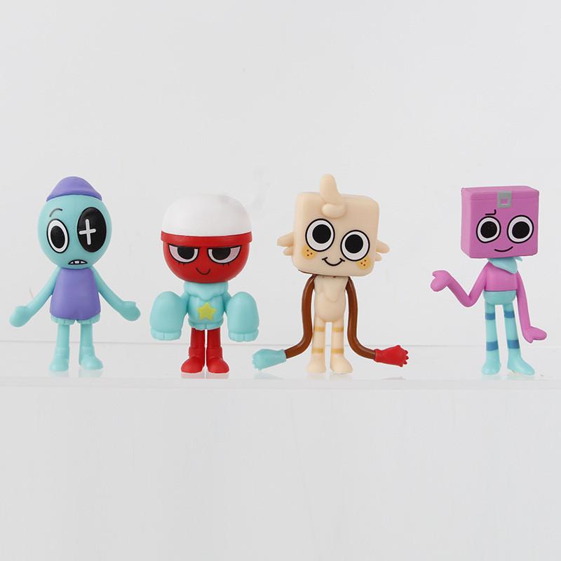 World Dandy Amazing Rhythm Box Pvc Characters Collection Of 8 Colorful Figurines