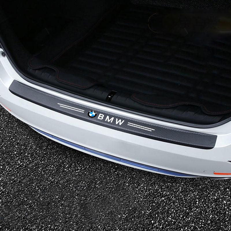 BBLB5 Car Threshold Scuff Plate Carbon Fiber Sill Protector Stickers For BMW M e46 e90 e60 f30 f10 e39 e36 g20 g30 f20 e87 Accessories