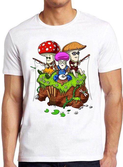 Magic Mushrooms Hippies Slogan Joke Meme Gamer Cult Funny Gift Tee T Shirt 7194