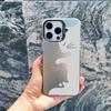 Милый мультяшный черный кот Чехол для телефона iPhone 16 15 Pro Max Plus 14 13 12 11 Pro Max 13 Mini Ударопрочный Лазерный Задняя крышка Funda