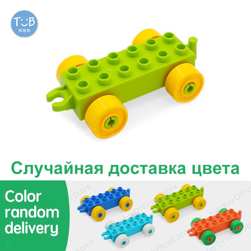 Большой размер Строительные блоки Спортивная машина Автобус Джип Грузовик Аксессуары Кирпичи Совместимые с Duplos Детские Сделай сам Детали Детские Игрушки Подарок