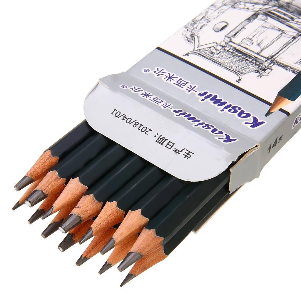 14 шт. новый набор ручек для рисования эскизов 12B 10B 8B 7B 6B 5B 4B 3B 2B 1B HB 2H 4H 6H