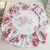 European Style Floral Pattern,100% Cotton,Bed Sheet With Elastic Band160x200,No Pillowcase,Soft Breathable,133x72 Fabric