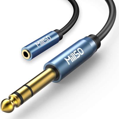 MillSO Conversion 3 м стерео мини-штекер стерео стандартный штекер TRS телефонный штекер усилитель наушники преобразовательный кабель стандартный штекер мини-штекер преобразователь золотой