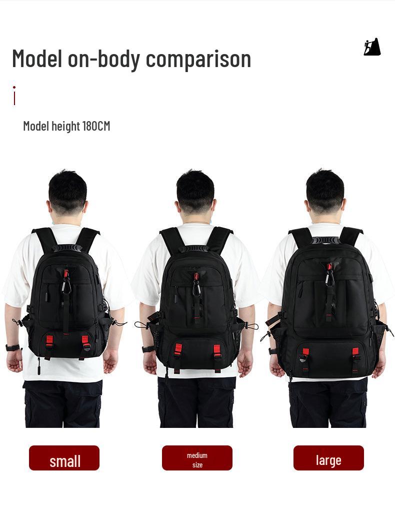 Рюкзак дорожный USB сверхбольшой вместимости - Дышащий, многоцелевой для мужчин и женщин