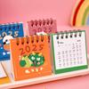 Cartoon Mini Desk Calendar Student Desktop Punch-in Decoration Calendar Cute Fruit Text Desk Calendar