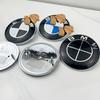 2Pcs 74mm 82mm Vehicle Front Rear Logo Decorative Housing Kit For BMW E61 F90 F07 F11 F18 Series