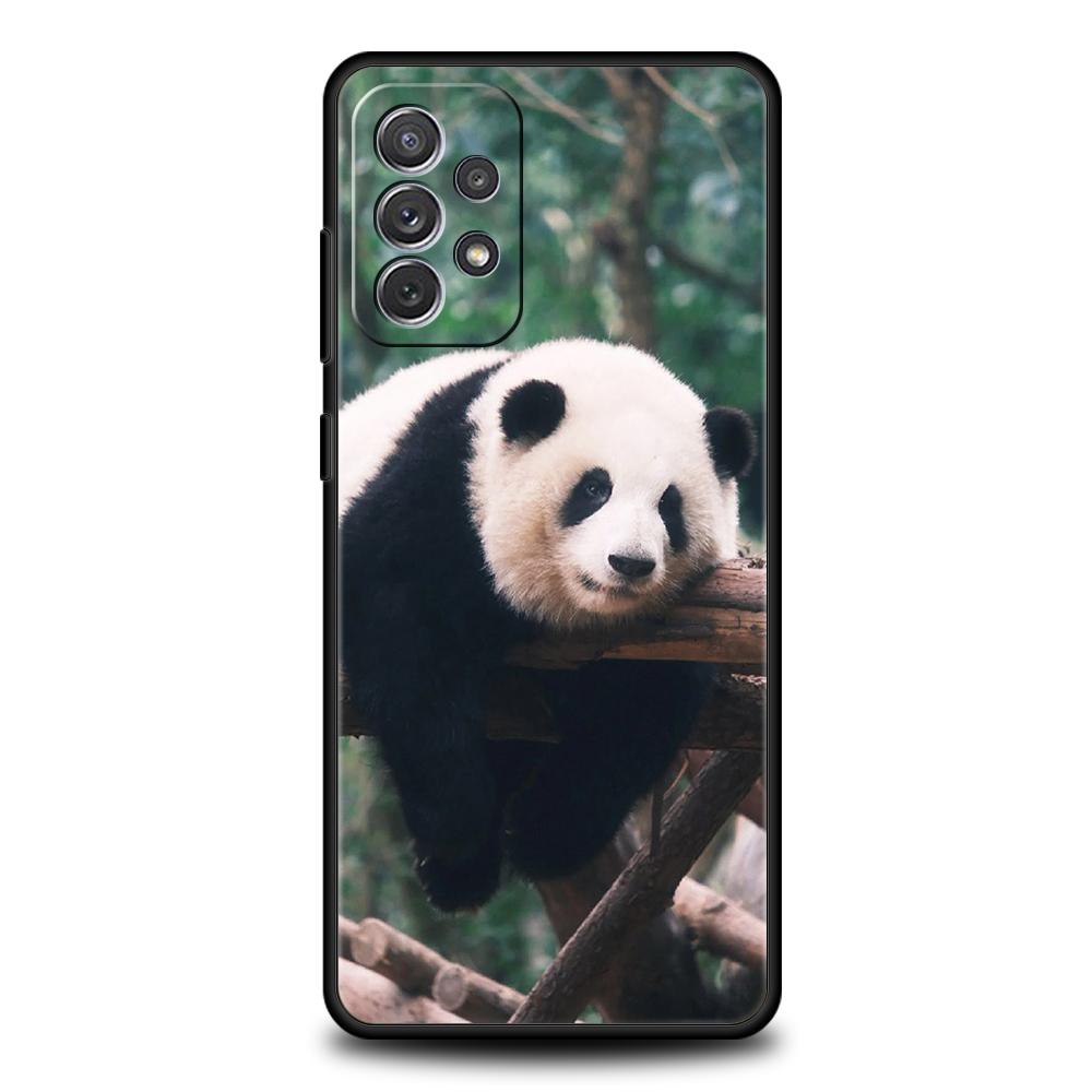 Чехол для телефона Samsung Galaxy A15 A13 A35 A55 A51 A71 A41 A31 A21S A03S A05 A17 A23 A25 A33 A53 A73 5G A07 4G Чехол панда