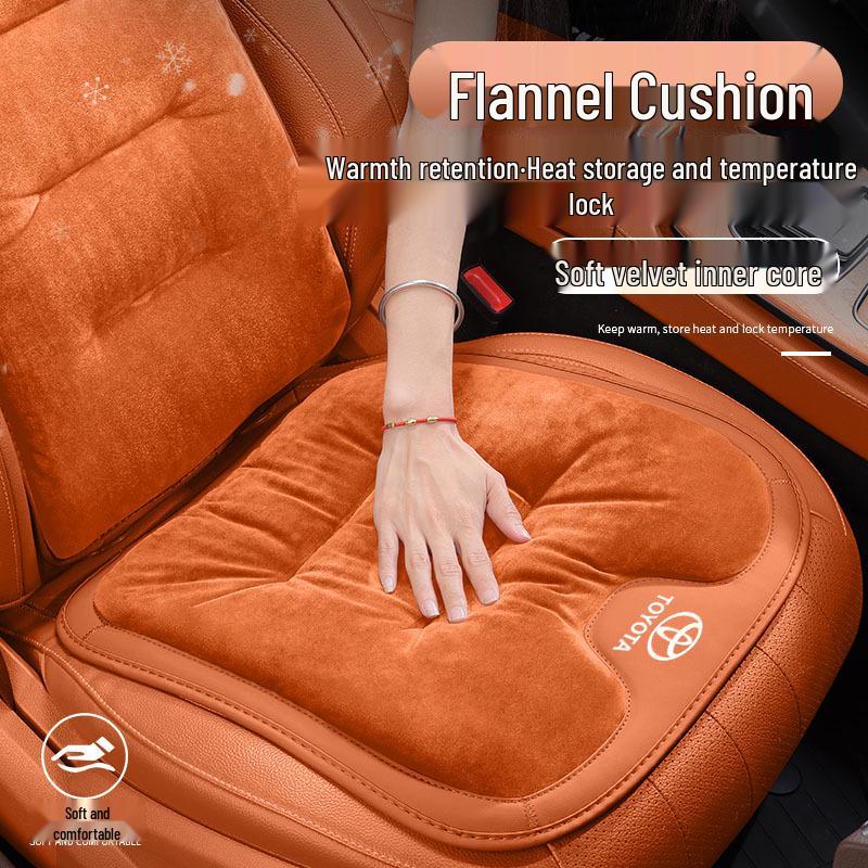 Зимние фланелевые подушки на сиденья для Toyota Crown, Land Cruiser и Vellfire - Теплые, морозостойкие