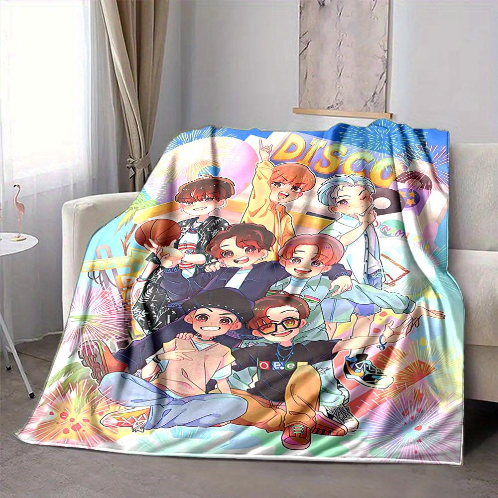 1pc TNT, Disco Party Flannel Blanket [Cozy Throw Blanket] For Sofa, Bed, Travel, Camping, Livingroom, Office, Couch, Chair, And Bed