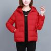 Solid Hooded Parka Coat Women Short Cotton-padded Coats Winter  Oversize Parka Jacket Thick Cotton Jacket Outwear