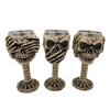 Stainless Steel Mug Halloween Beer Cup Resin 3D Goblet Mug With Skull and Bones Design Coffee Cup Halloween Gift
