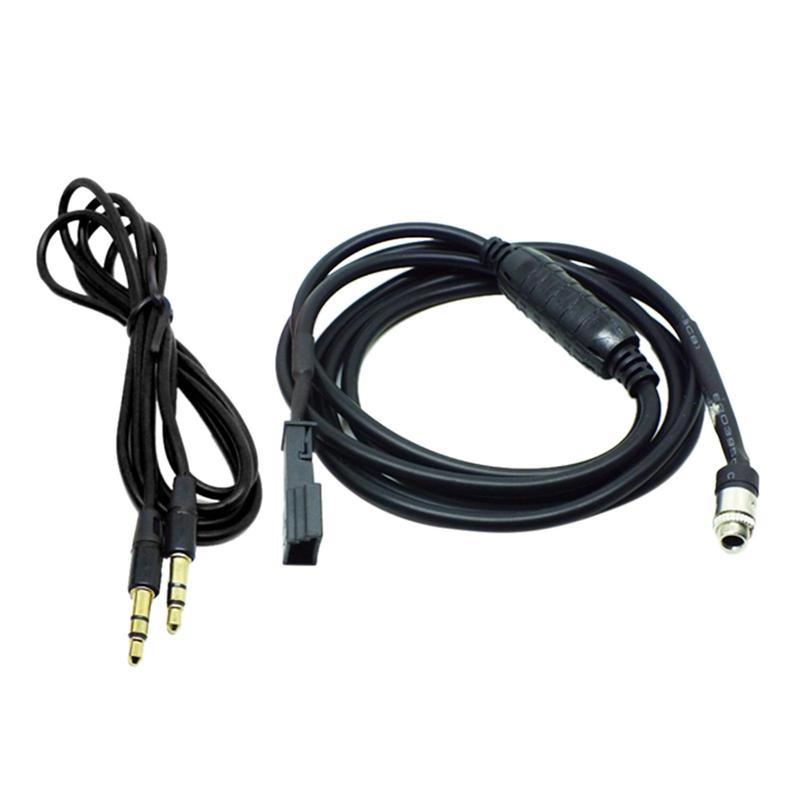 Car AUX Adapter Cable Copper Core 3.5mm Female Jack Audio Connector for Auto Stereo Systems