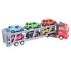 Transport Car Carrier Truck Toy with 6 Small Car for Kids Pull Back Detachable Interactive Toy Carrier Truck