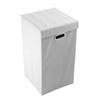Foldable Laundry Basket With Lid And Handles Cob125