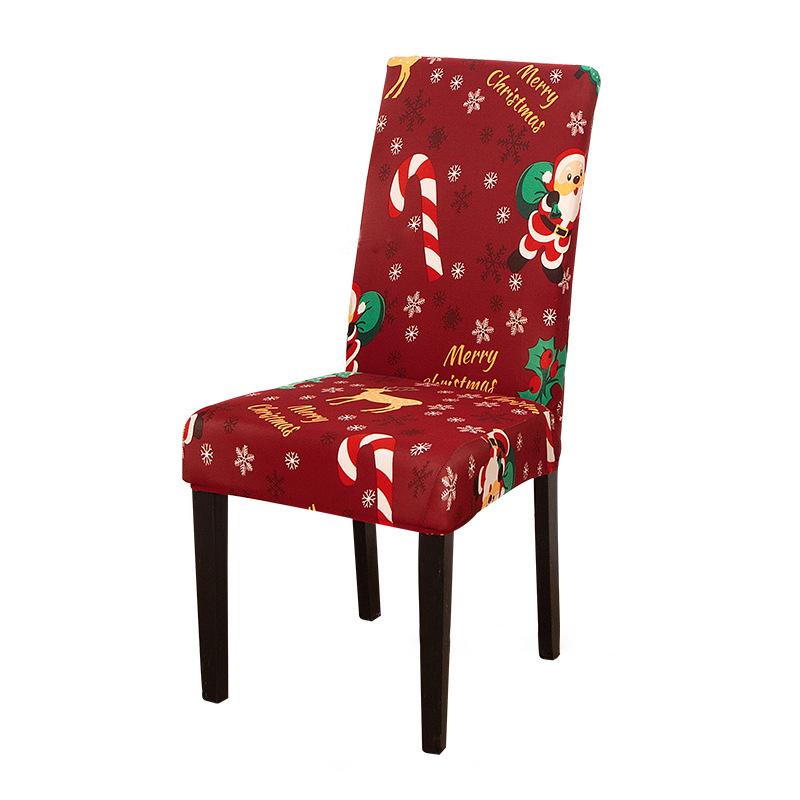 Christmas Chair Cover Seat Protector Cheap Chair Covers For Holiday Party Dining Room Kitchen Hotel Living Room Chair Cover 1 PC