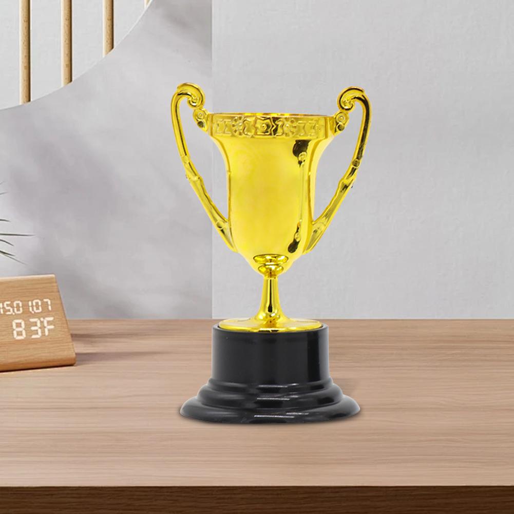 Золотые наградные кубки для детей Пластиковый золотой наградной кубок Золотой кубок за участие Для подарков на вечеринку Награды