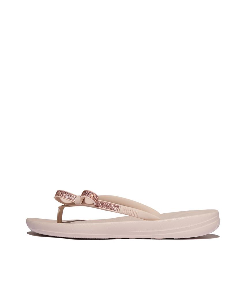 Женские сланцы Fitflop Eye Cushion с блестящим бантом - Nude Rose (Ft64K2Q047)