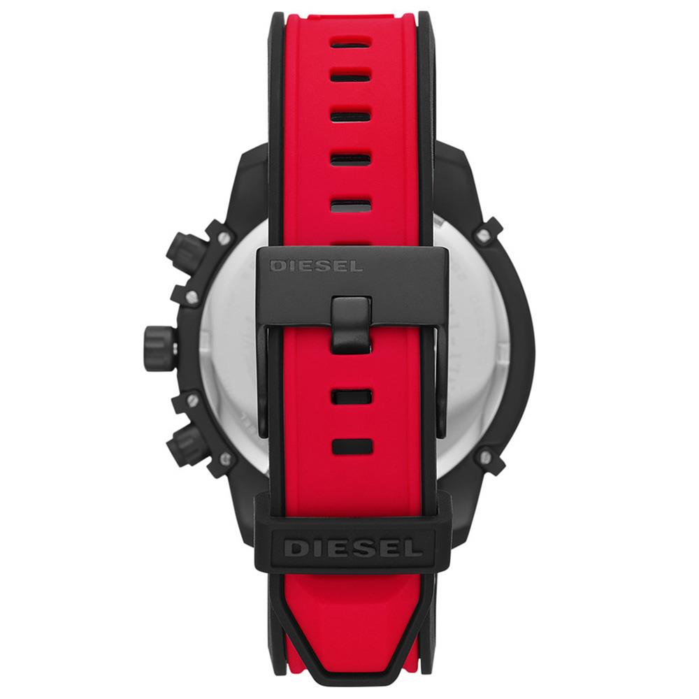 Diesel DZ4530 Griffed Chronograph красные силиконовые мужские часы