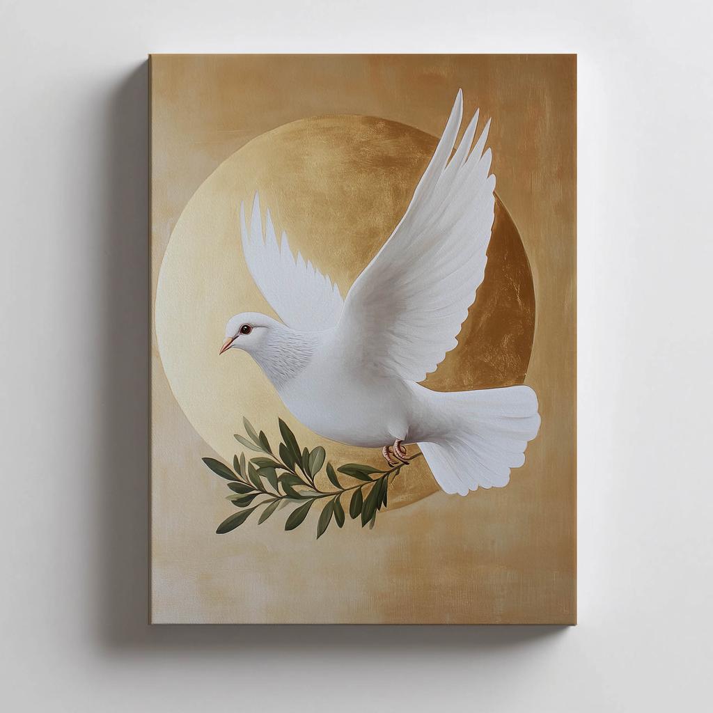 Symbol Ducha Świętego Symbol Ducha Świętego, 50X70 Cm, Bez Ramy, Płótno Premium Na Blejtramie