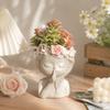 Home Decor Plant Pot Resin Desktop Ornaments Pretty Girl Storage Can  Garden Pots