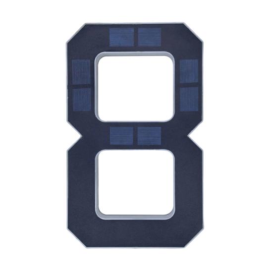 Solar Lighted House Number Outside Light-up LED Address Number Waterproof Modern House Number Light Address Sign for Outdoor Front Door