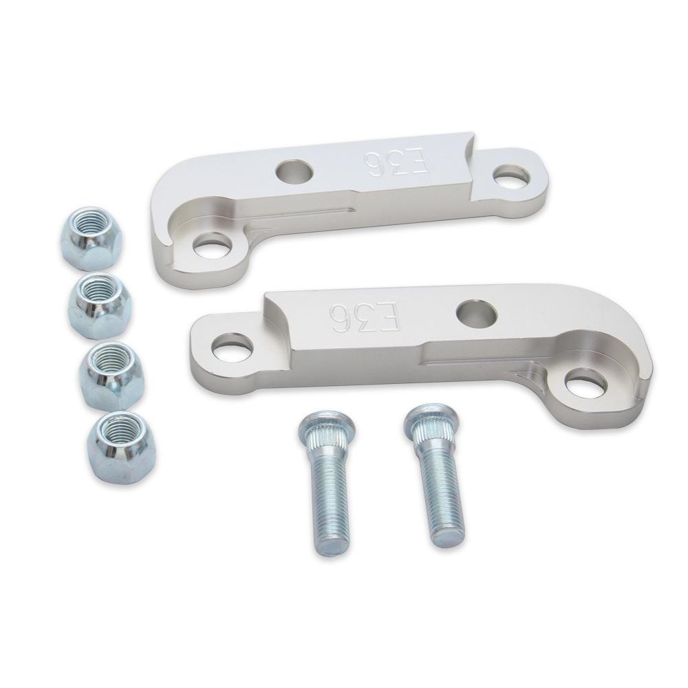 2 шт. алюминиевый адаптер блокировки рулевого управления, увеличивающий угол поворота примерно на 25% -30% для BMW E36 M3 Tuning Drift Lock Kit