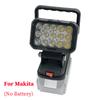 Для аккумулятора Makita 18V Li-ion Аксессуары для инструментов 11 светодиодов Рабочий свет Лампа Фонарь Прожектор Аварийный инструмент Свет