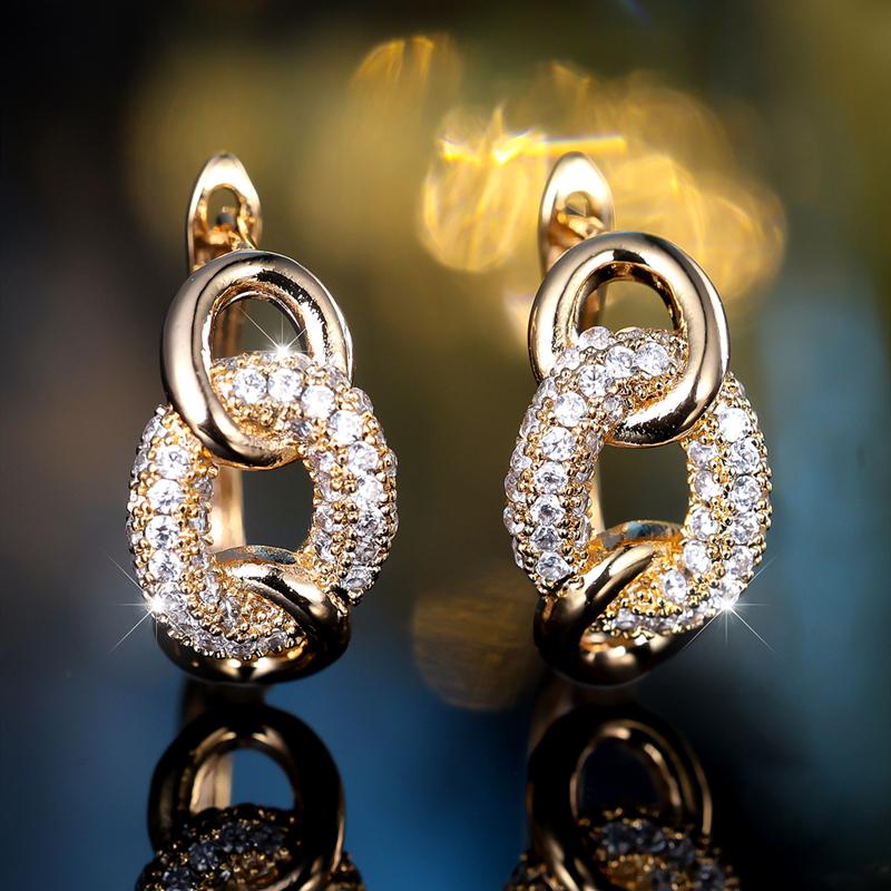 Модные серьги-капли с цепочкой для женщин, роскошные свадебные серьги золотого цвета, вечерние ювелирные изделия, подарки