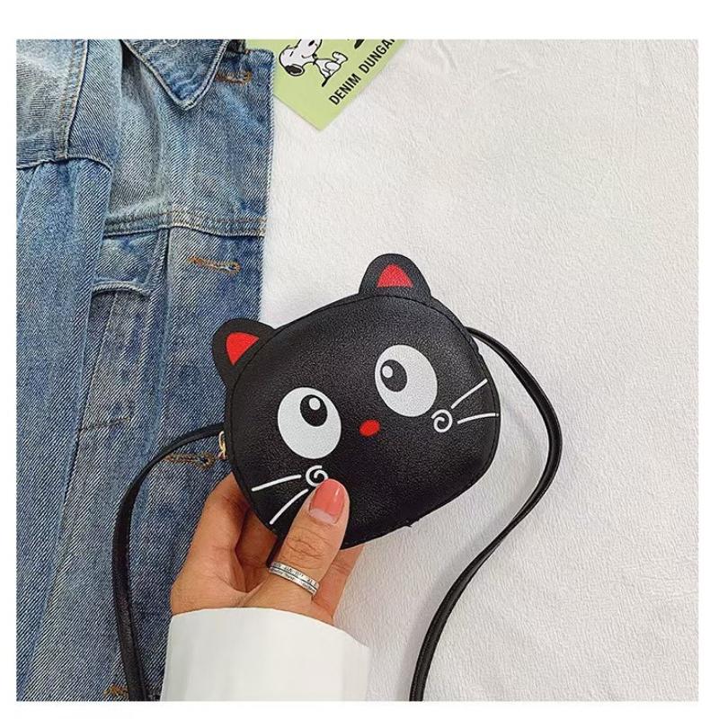 Младенческие детские сумки для девочек, поясные сумки, сумки на ремне, кожаные милые кошечки и кошки