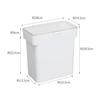 Yamazaki airtight pet food storage container 3kg measuring cup white Nooks 5613